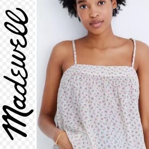 Madewell Floral Cream Tank